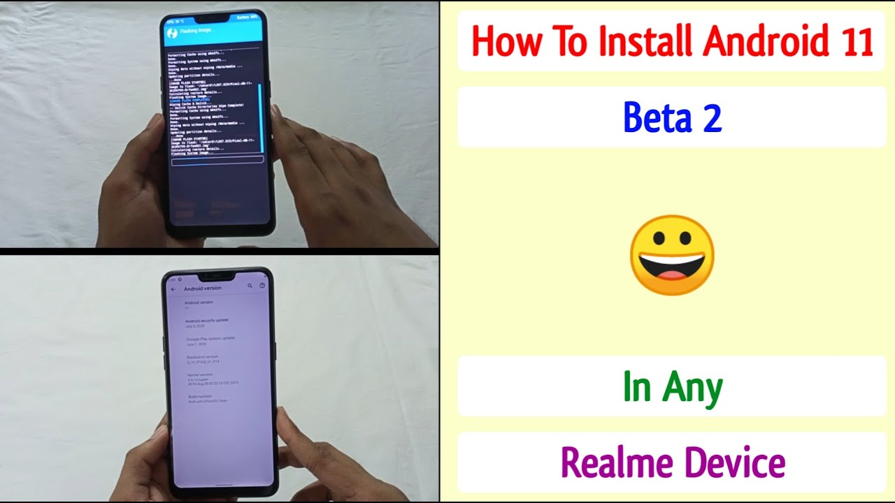How To Install Android 11 In Any Realme Devices | Realme Android 11 Update | Android 11 Beta 2 ~ 🥰🌼