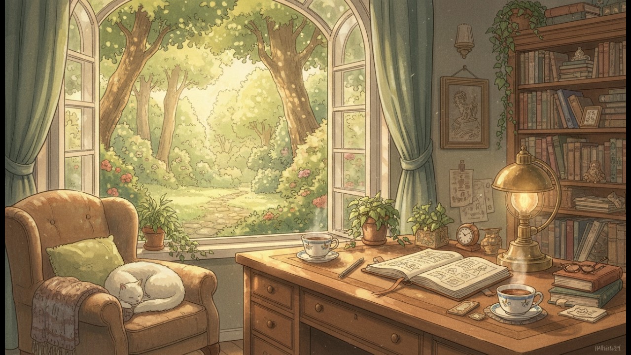 Beautiful Ghibli Piano: 3 Hours of Deep Focus for Study and Work