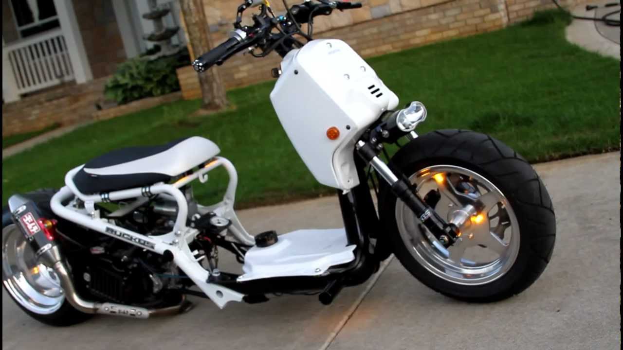 2007 Fatty Honda Ruckus on Air Ride. Walk around. diyruckus.net