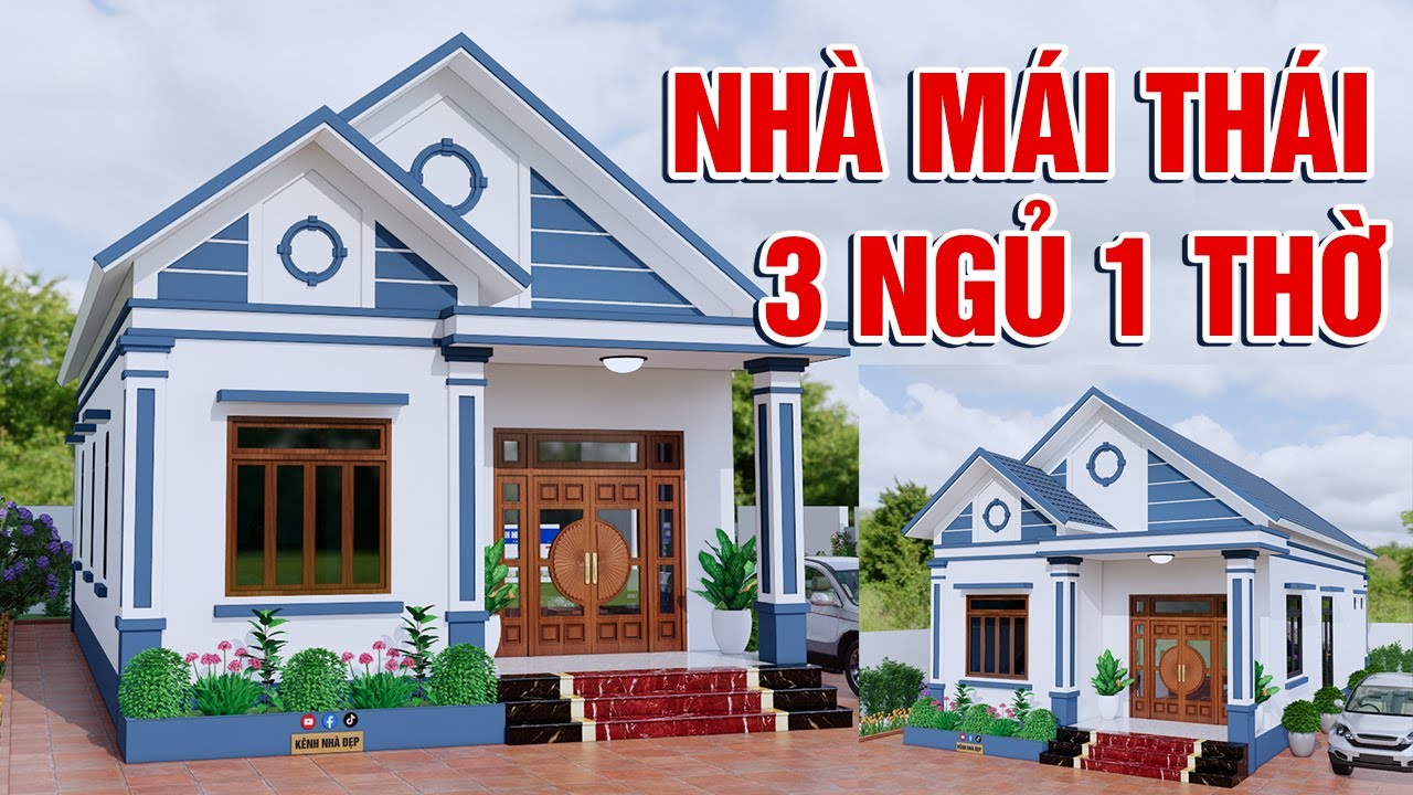 NHÀ VƯỜN MÁI THÁI 7,8x13,4m CÓ 3 NGỦ 1 THỜ | CHUẨN BỊ LÀM NHÀ NÊN XEM