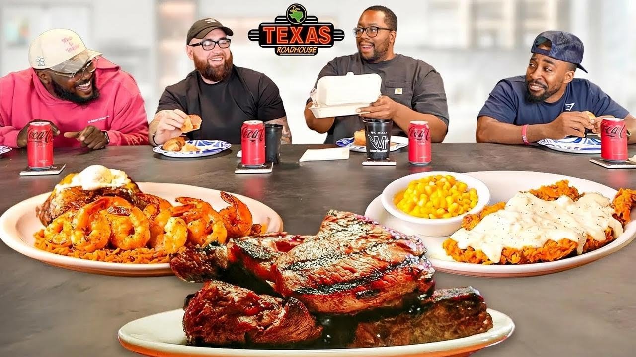 Provando o cardápio completo do Texas Roadhouse!