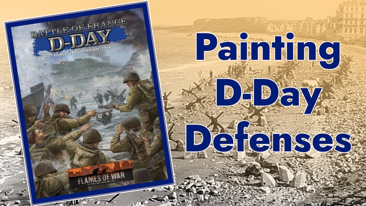 [D-DAY FORCES NORMANDY]-Painting Earthwork Emplacement Beach Defenses | Flames of War | 15mm Wargame