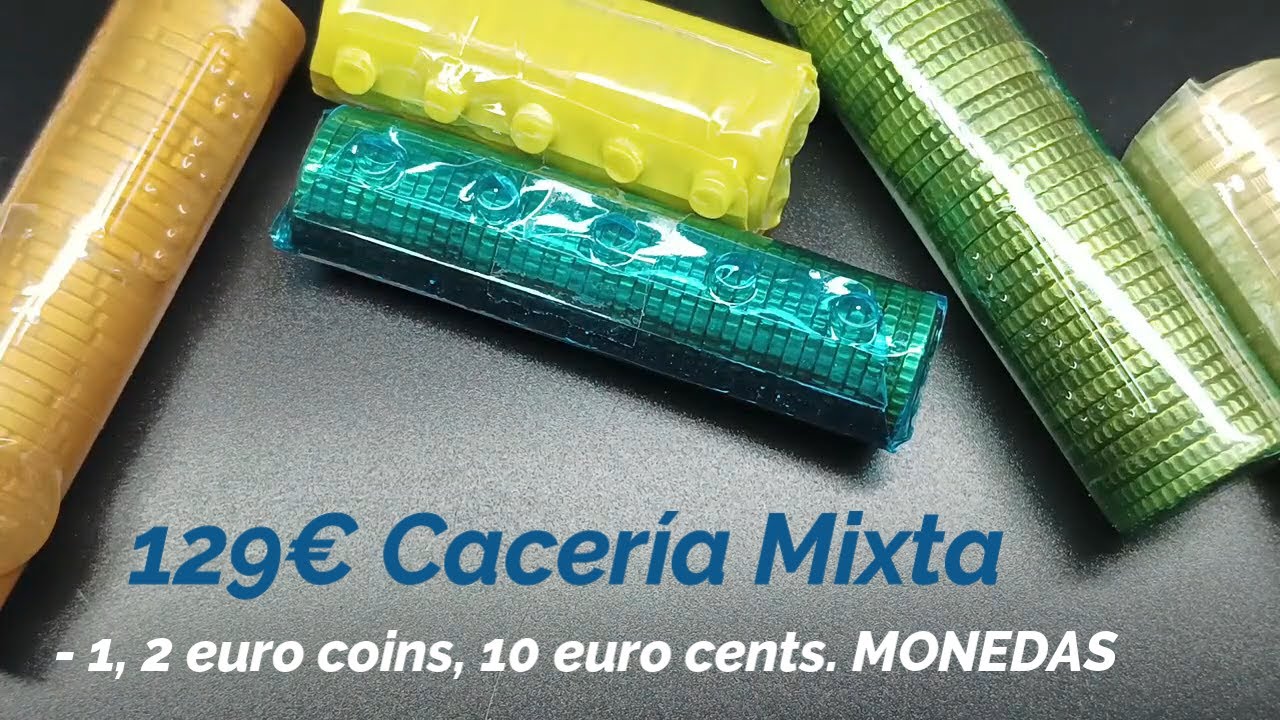 129€ Cacería Mixta - 1, 2 euro coins, 10 euro cents. MONEDAS
