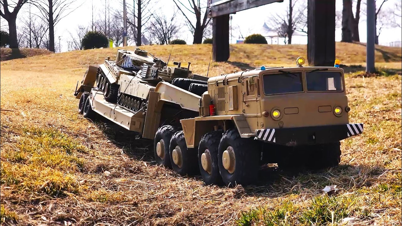 Cross RC BC8 Mammoth 8x8 Off Road Military Truck with  T247 Trailer Tank ASMR