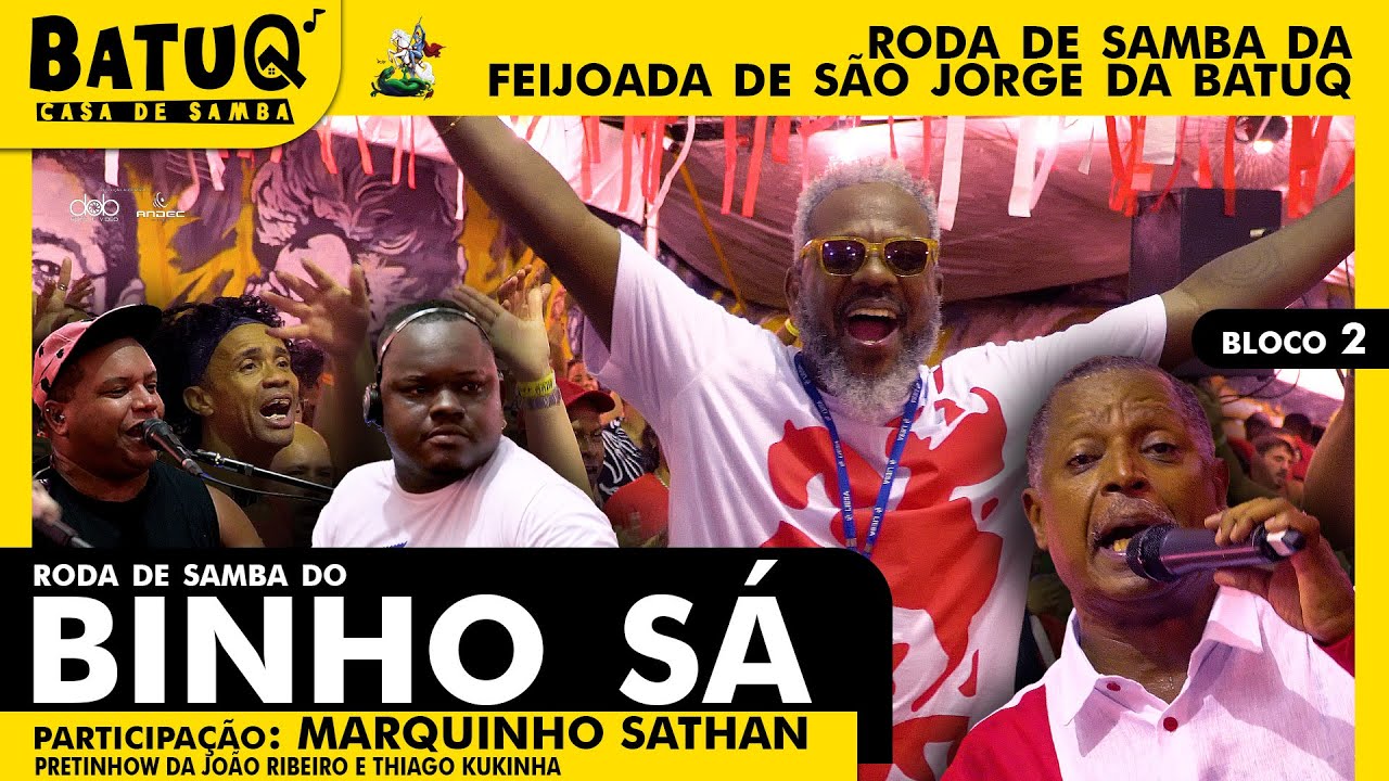 Roda de Samba de Raíz do Binho Sá na Feijoada de São Jorge Part. Maquinho Sathan, Kukinha e Pretinho