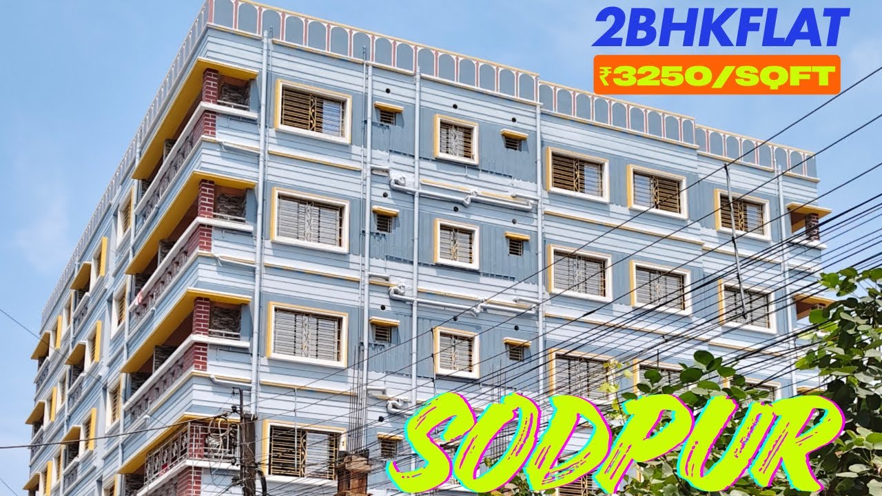 V-31🏠 850 SQFT NEW  2 BHK FLAT SALE SODPUR, STATION 5 MIN  WALKING DISTANCE 