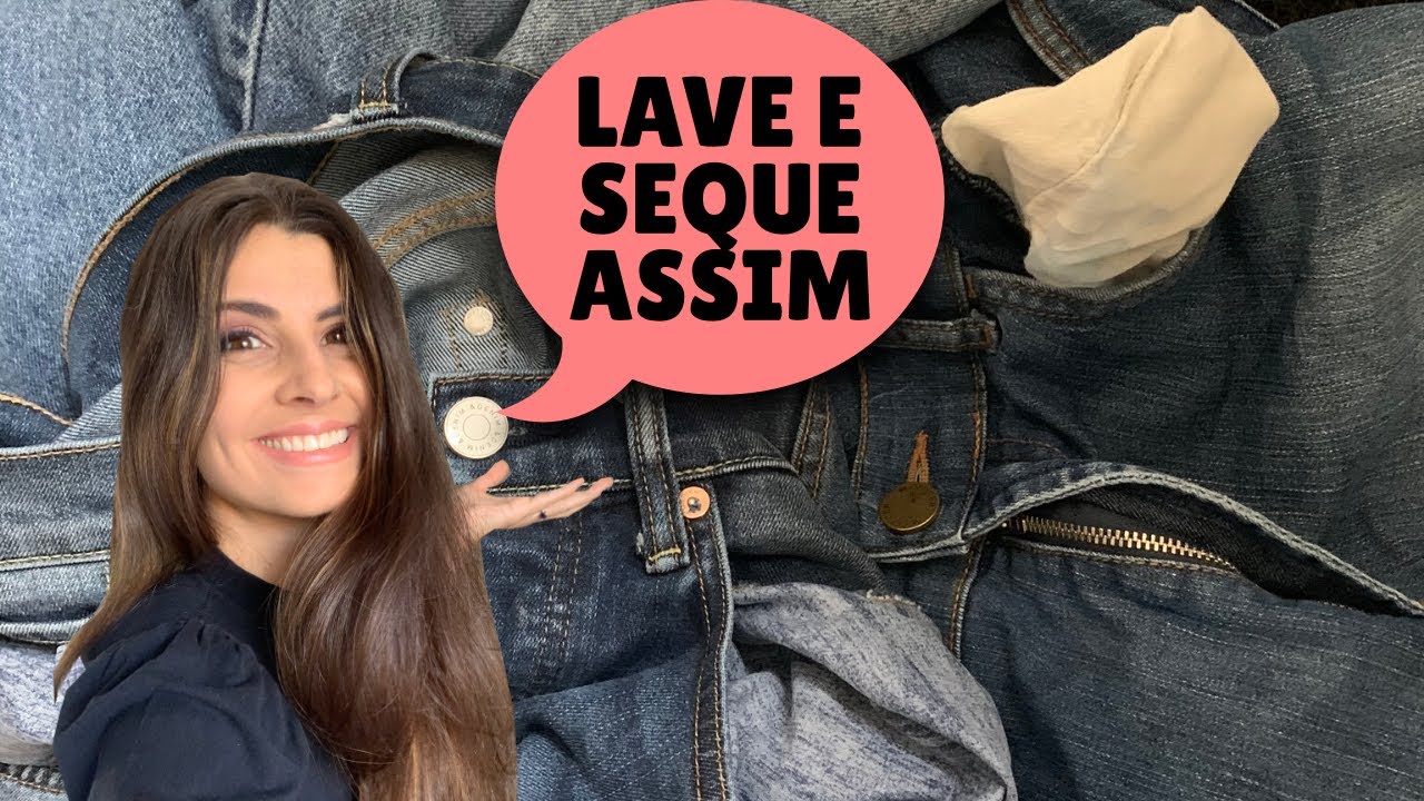 Bom saber! Como lavar, pendurar pra secar e dobrar seus jeans! | Por Dona Perfeitinha