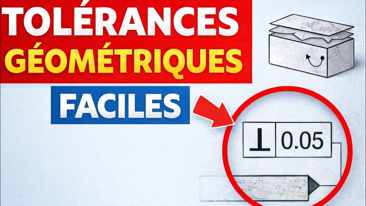 Tolérances géométriques en dessin technique, dessin industriel, tolérance de position, dessinTec Gil