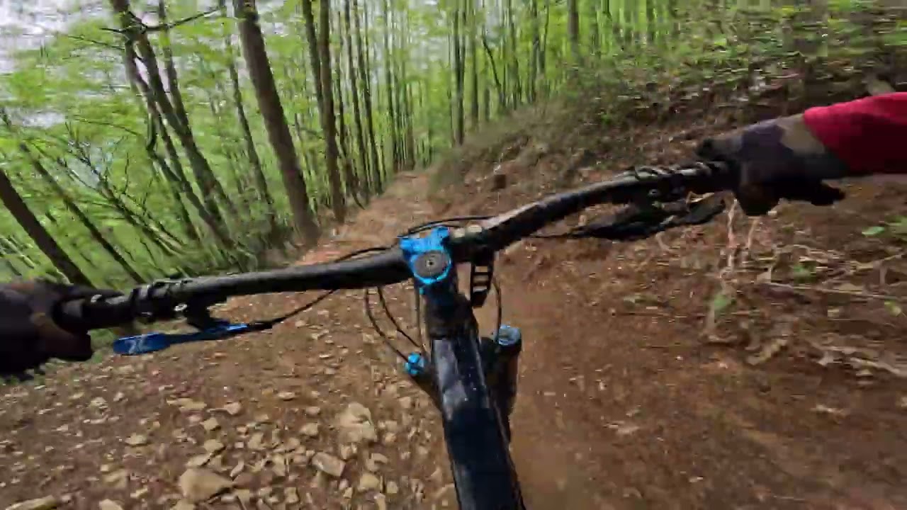 富士見パノラマMTBパーク初心者向けコースで上から下まで
