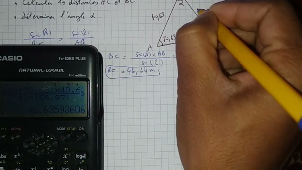 exercice trigonométrie