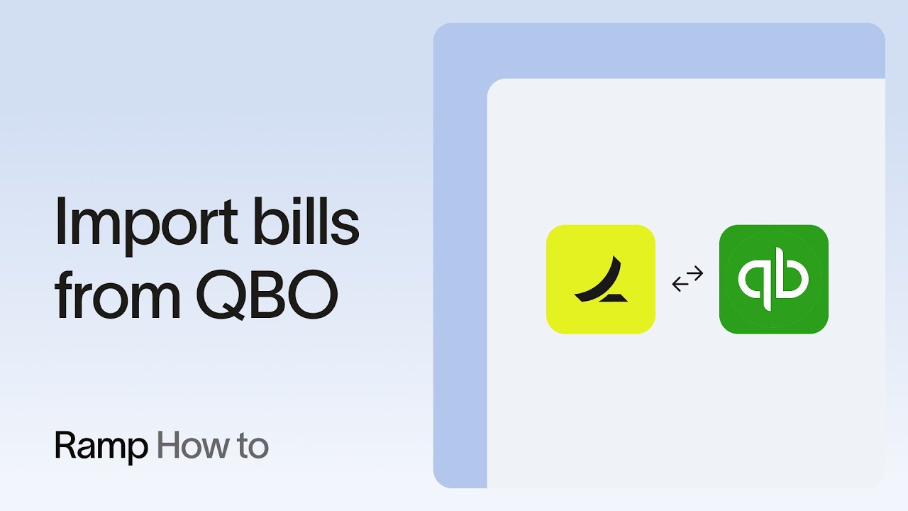 Серия статей о платежах по импортным счетам: Импорт счетов - QuickBooks Online