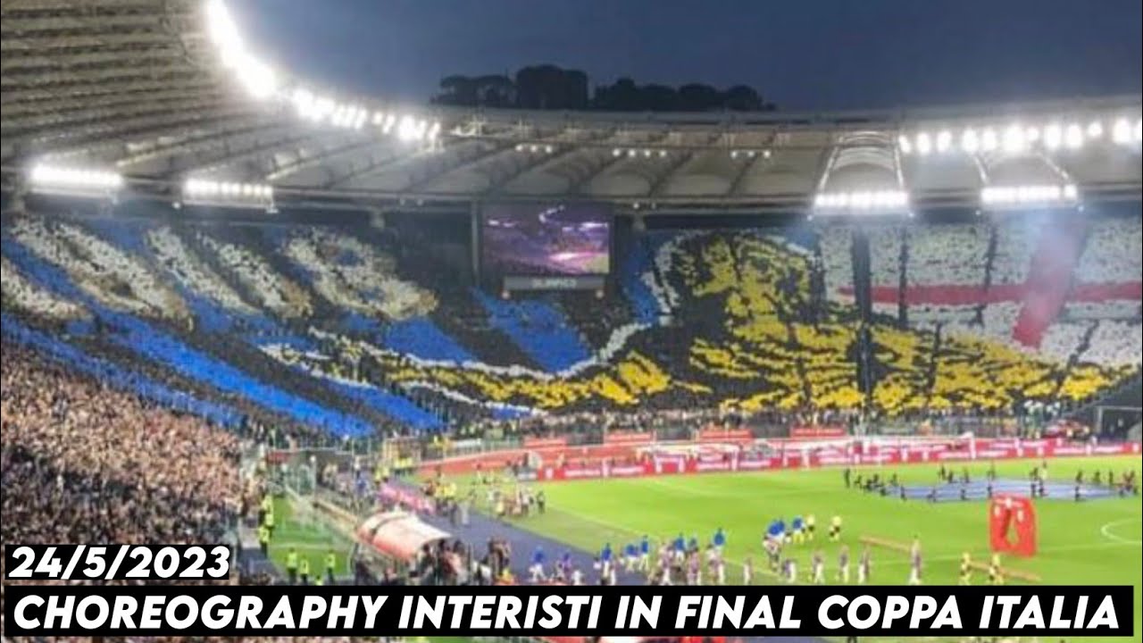 CHOREOGRAPHY INTERISTI IN FINAL COPPA ITALIA || Fiorentina vs Intermilan 24/5/2023
