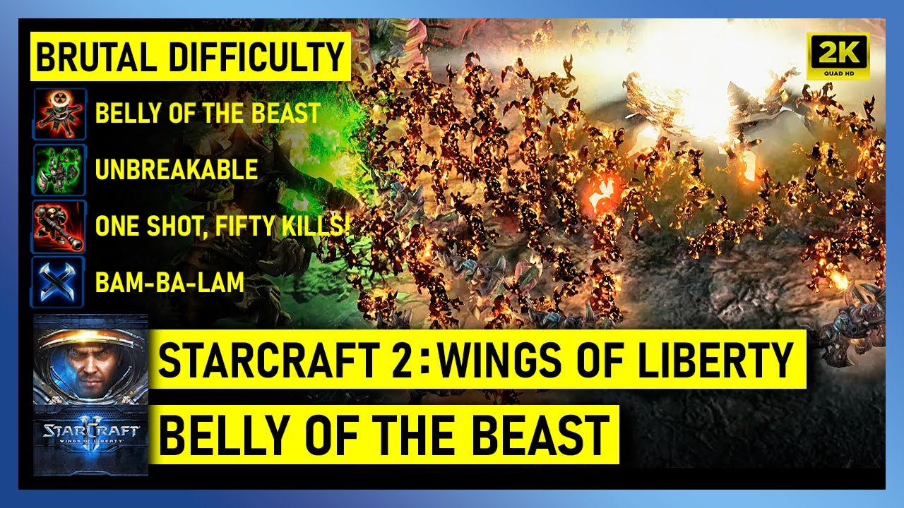 Starcraft 2: Wings Of Liberty — Брюхо Зверя — Туннели саботажа — Брутальный режим. Все достижения