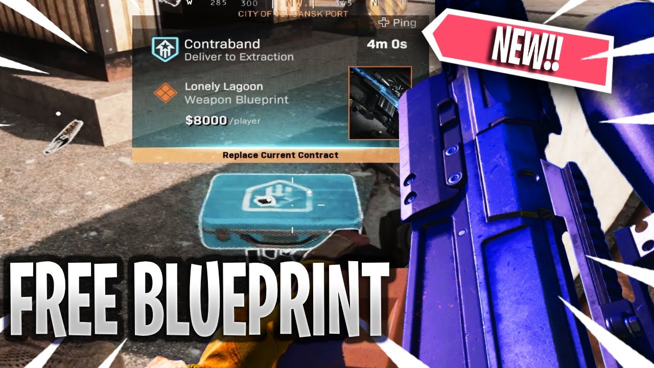 HOW TO FIND NEW CONTRABAND CONTRACTS IN WARZONE! FREE AX-50 BLUEPRINT LONELY LAGOON (MODERN WARFARE)