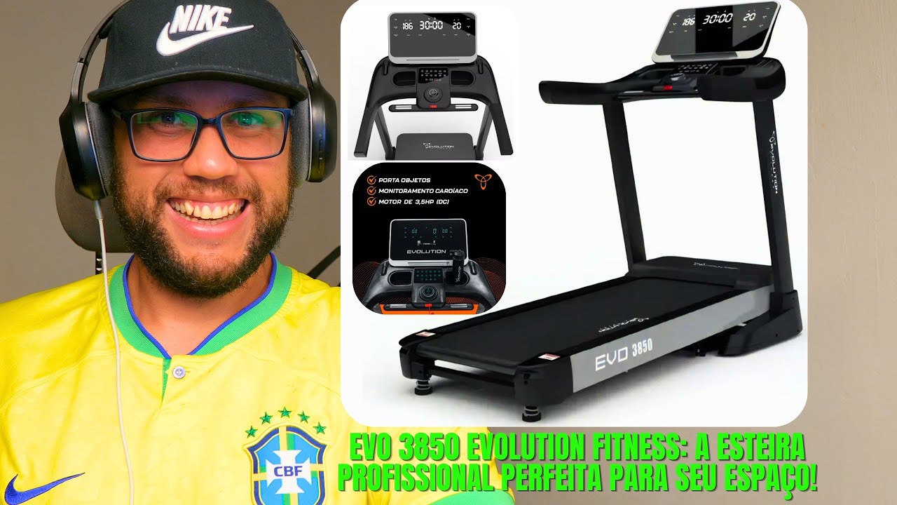 Esteira Evolution EVO 3850 A Melhor para Condomínios, Clínicas e Hotéis