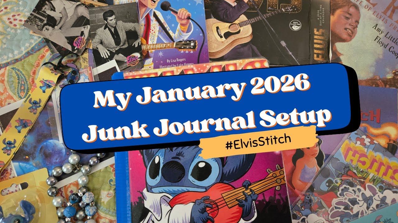 January Junk Journal Setup: The King and The Alien 🎸👽