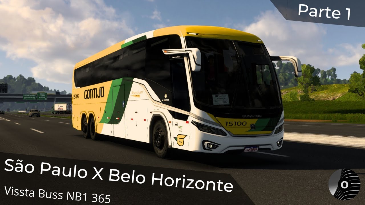 ETS2 - SÃO PAULO x BELO HORIZONTE com o VISSTA BUSS NB1 365 da GONTIJO! Mapa EAA