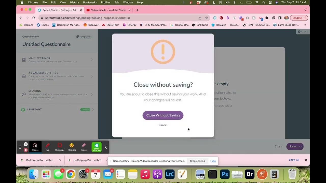 Building a Booking Proposal in Sprout Studio