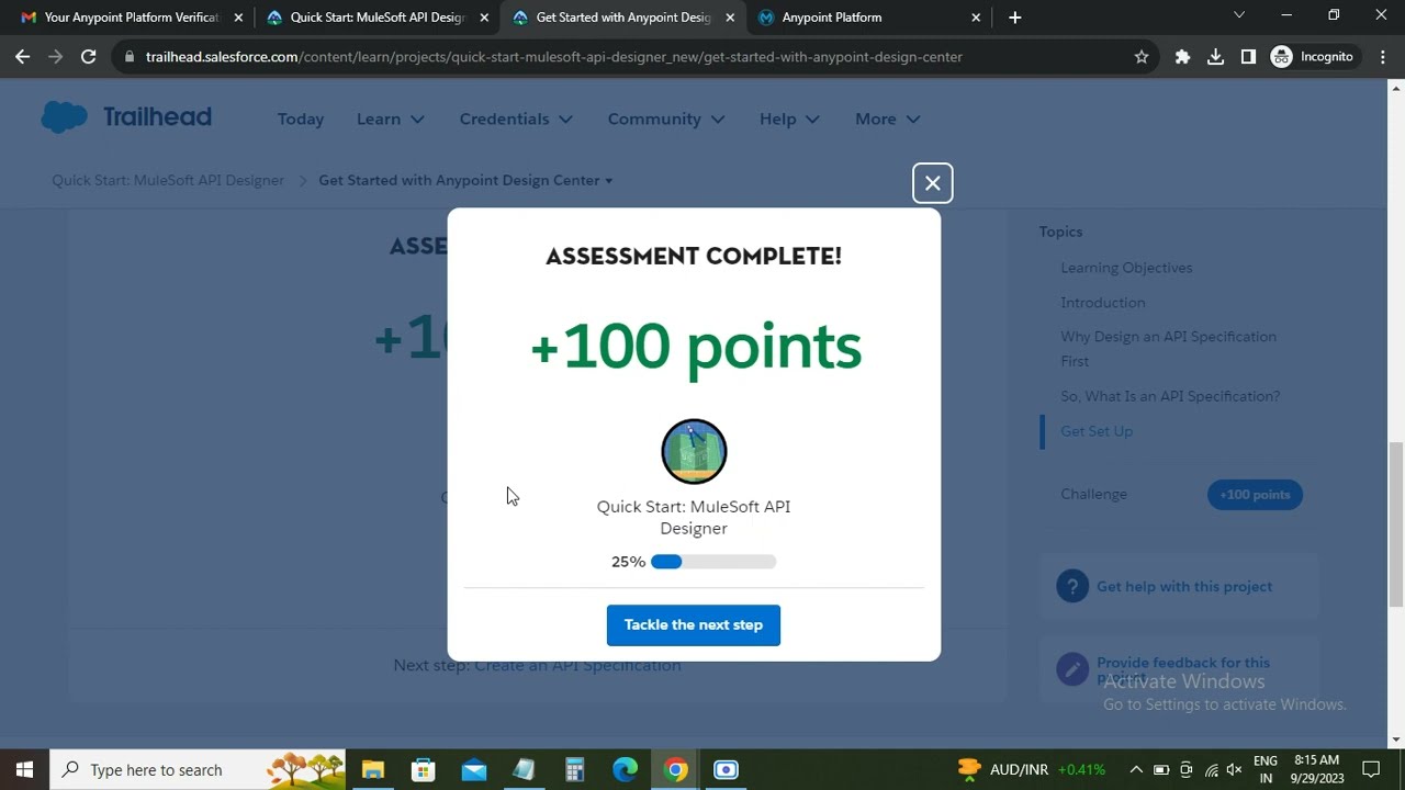 Get Started with Anypoint Design Center | Quick Start: MuleSoft API Designer In Trailhead Salesforce