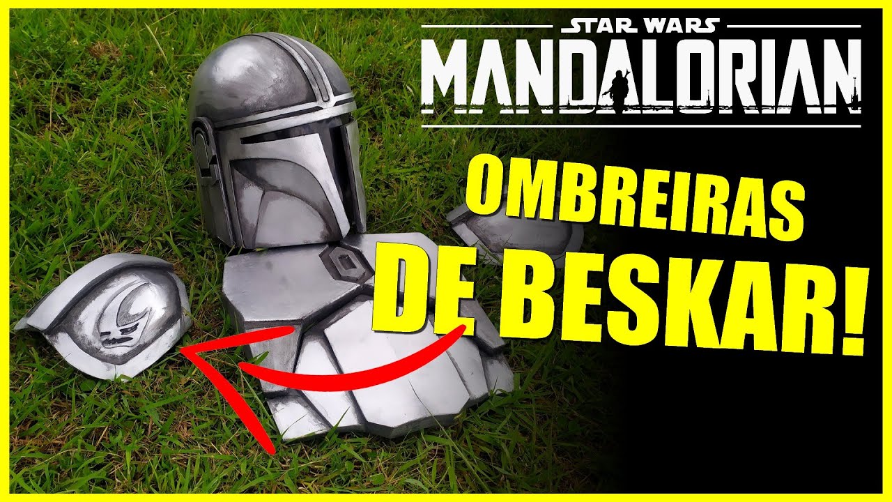THE MANDALORIAN COSPLAY - Como fazer as ombreiras de beskar com PAPELÃO
