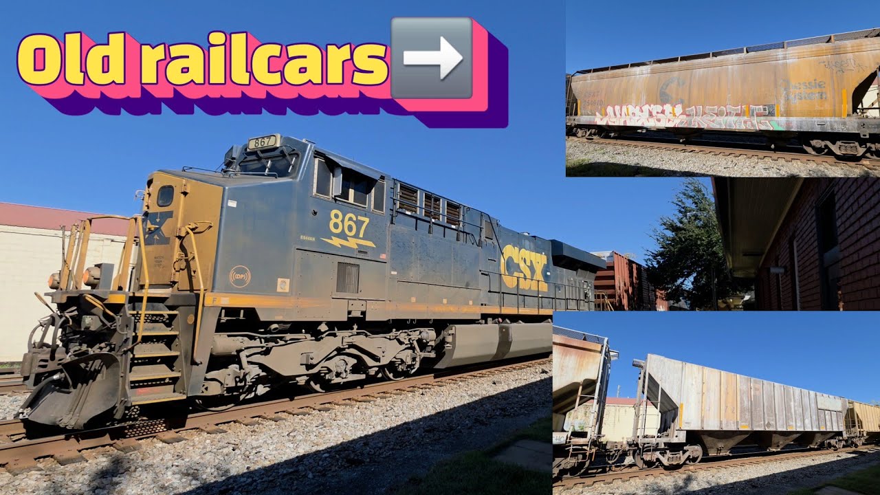 Only 2 engines pull Monster 868 axle M603 2+ miles long CSX Manifest train! +Mid-train DPU. 