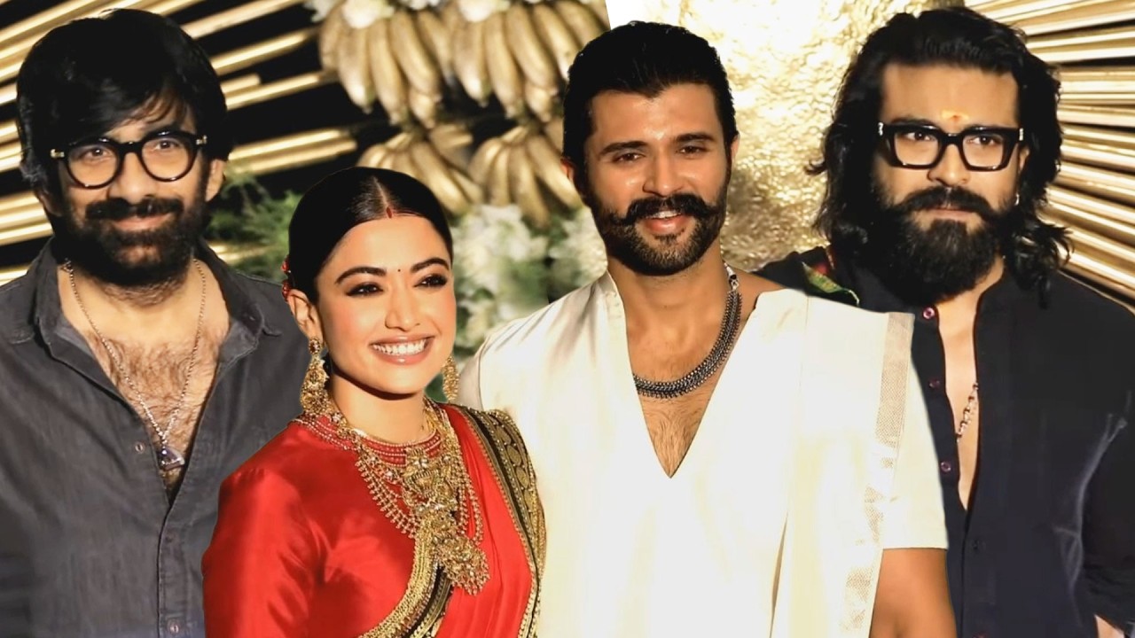 Ram Charan, Ravi Teja at Vijay Deverakonda, Rashmika Mandanna Reception | #Virosh | Everyday Cinema