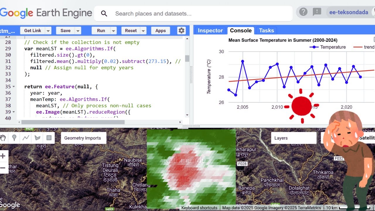 Urban Heat Island time-series analysis | Global Warming | GeoDev