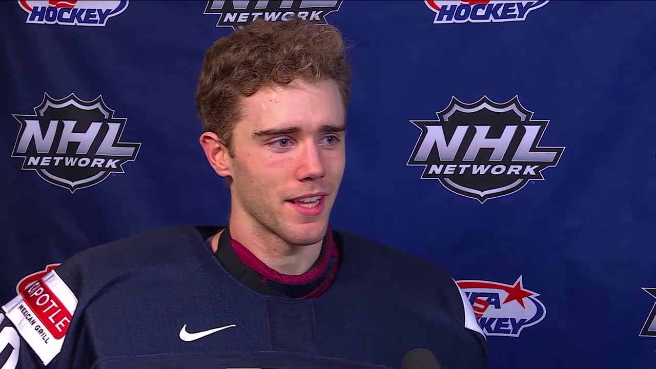 USA Goalie Spencer Knight Discusses Shutout Victory Over Sweden | 2021 World Junior Championship