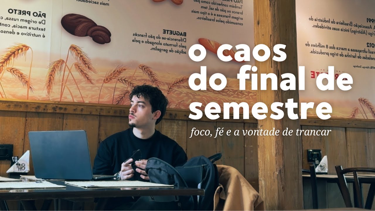 STUDY VLOG: provas, estudando na cafeteria, 3h de sono, vinil novo