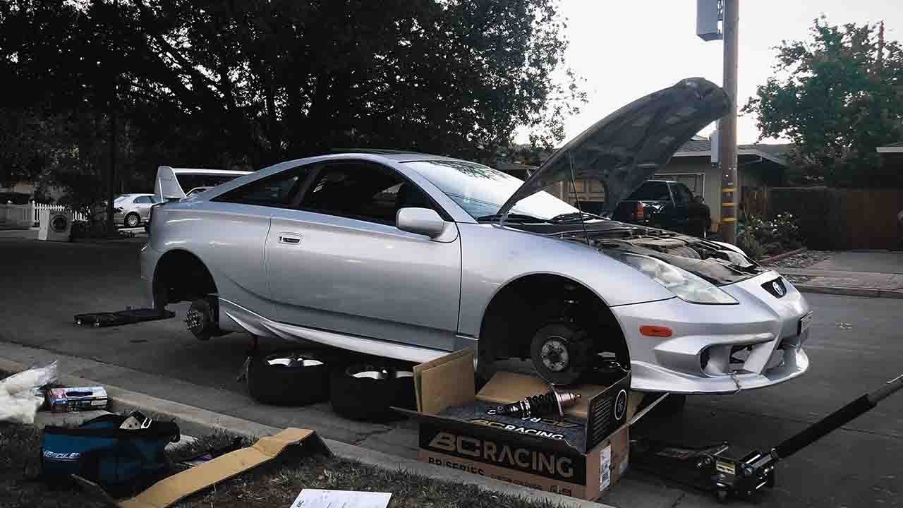 How to Install BC Racing Coilovers (Extreme Low) | Toyota Celica