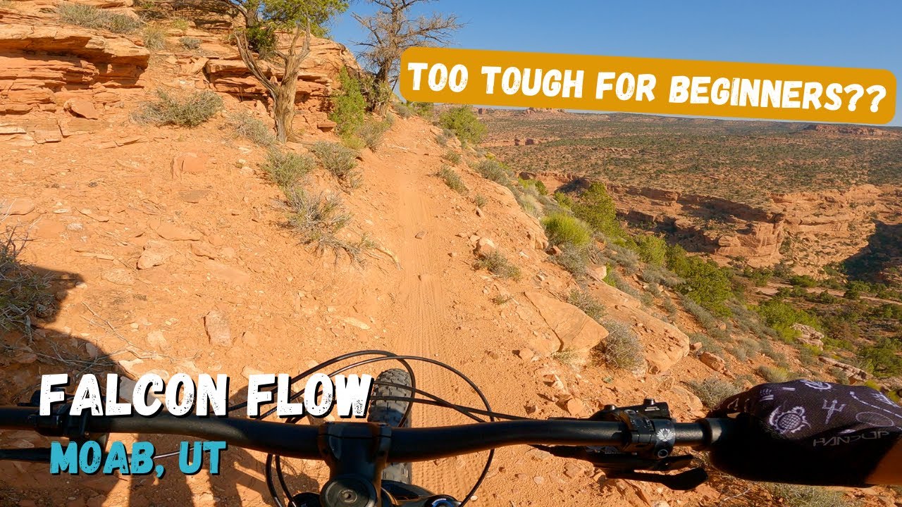 Can a Beginner Handle This Trail?? | Mountain Biking Falcon Flow | Moab, Utah