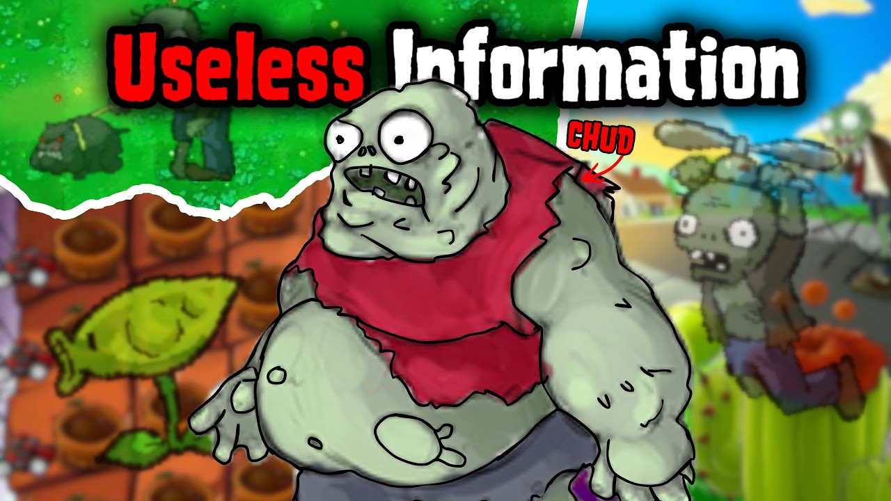 10 минут бесполезных фактов о Plants vs. Zombies 1