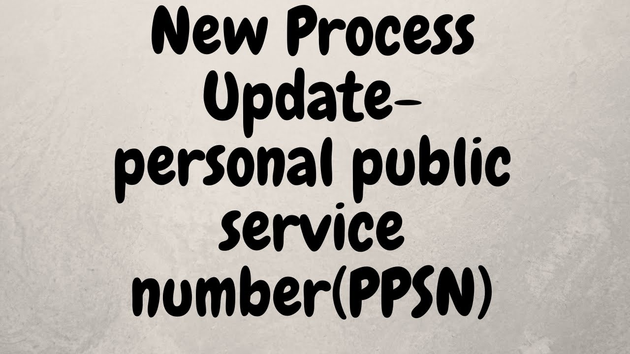 PPSN Application Process | New Process Update | @CastleOfDreams03