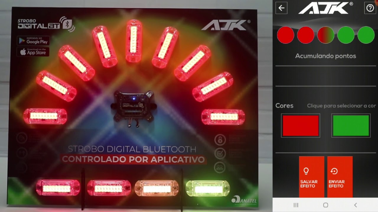 STROBO BT AJK #3 PAREAMENTO E CRIAÇÃO EFEITOS