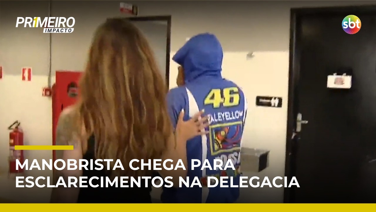 Morte em academia: Manobrista chega para esclarecimentos na delegacia em SP | #PrimeiroImpacto