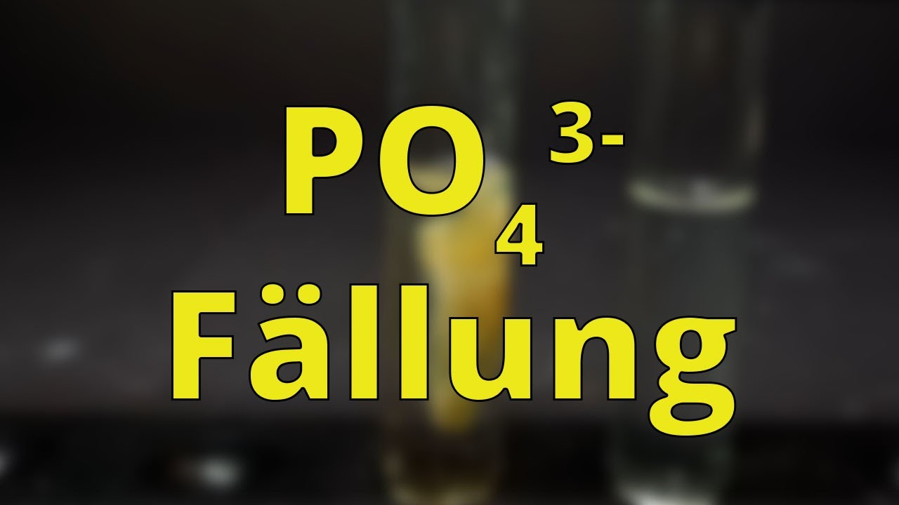 Phosphat Fällung - Uni Experimente