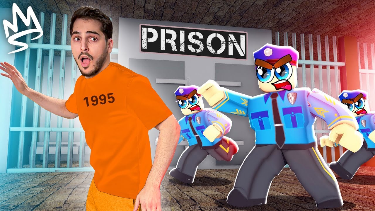 الهروب من سجن روبلوكس !! ( ابو كرش ! ) 😱