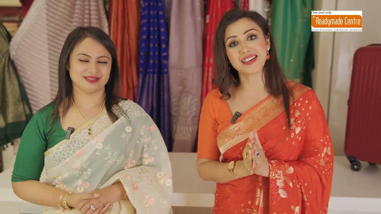 JK Readymade Centre Sodepur | Pure Bandhni, Tissue, Tassar Sarees | Ft. Tulika Saha & Susmita Chanda