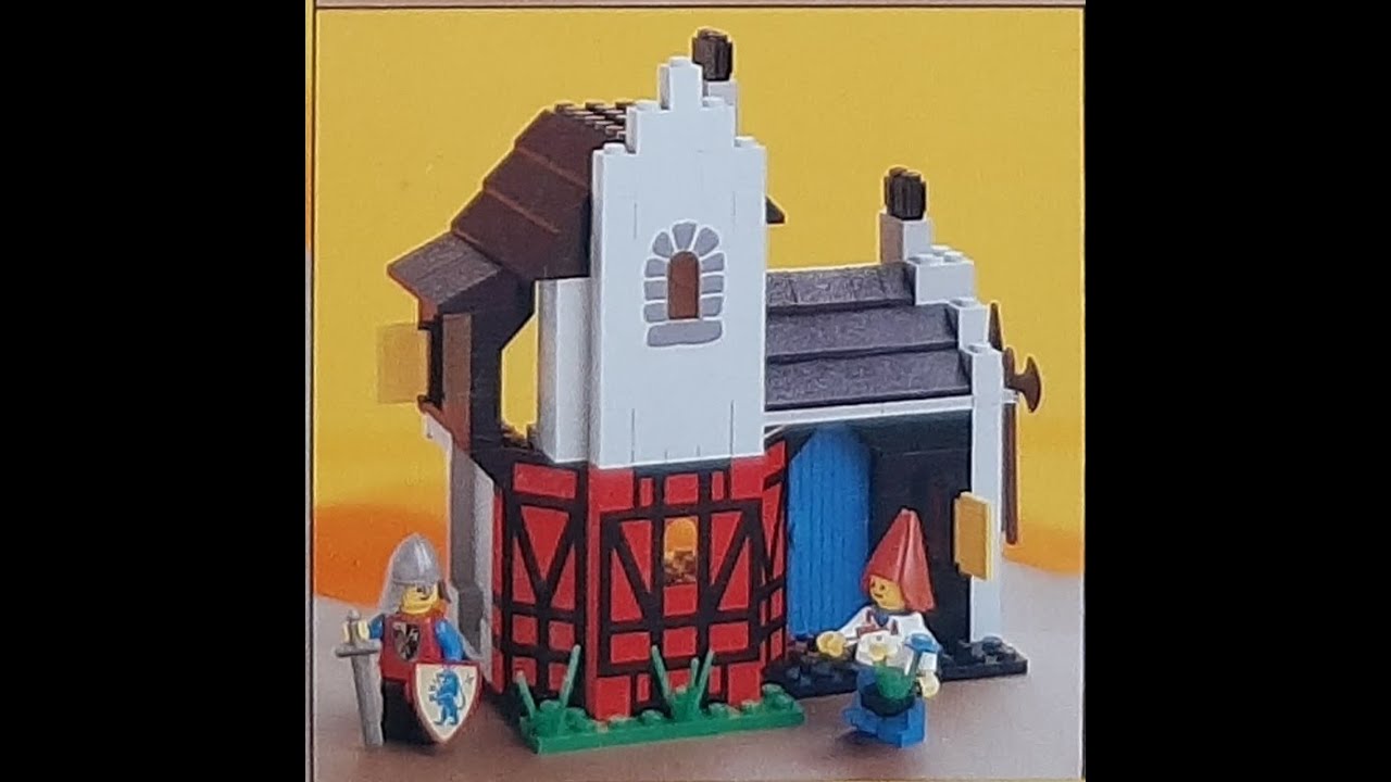 Lego 6067 - an instruction to build alternative model B from back wall of the set's box