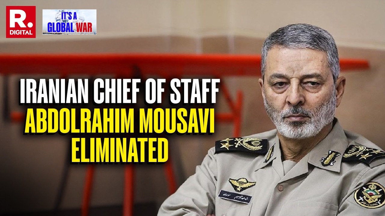 BREAKING: Iranian Chief of Staff Abdolrahim Mousavi Confirmed Dead By Iran's Media | Iran-Israel War