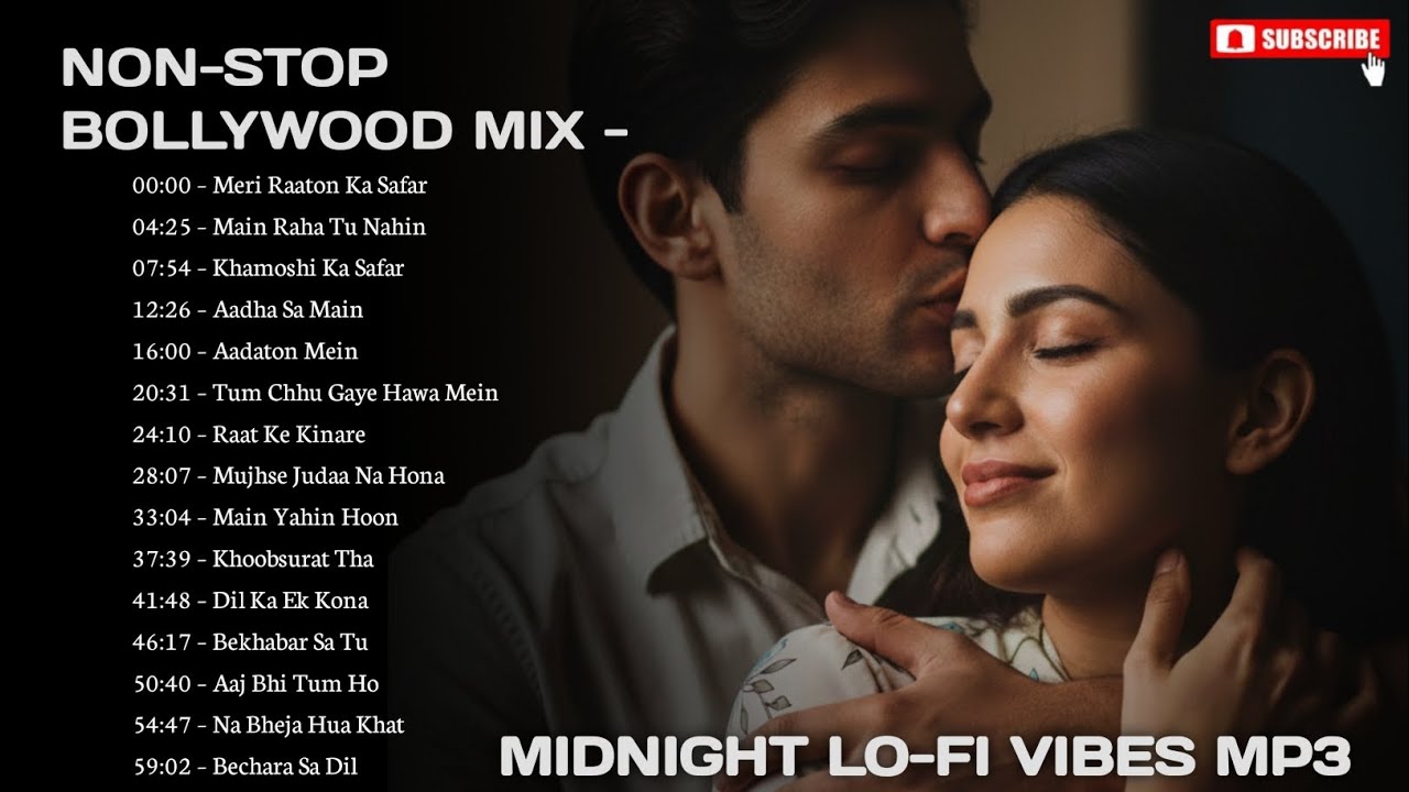 Non-Stop Bollywood Lo-Fi Mix | Midnight Chill Vibes | Lyrical Hindi Songs Playlist – 53