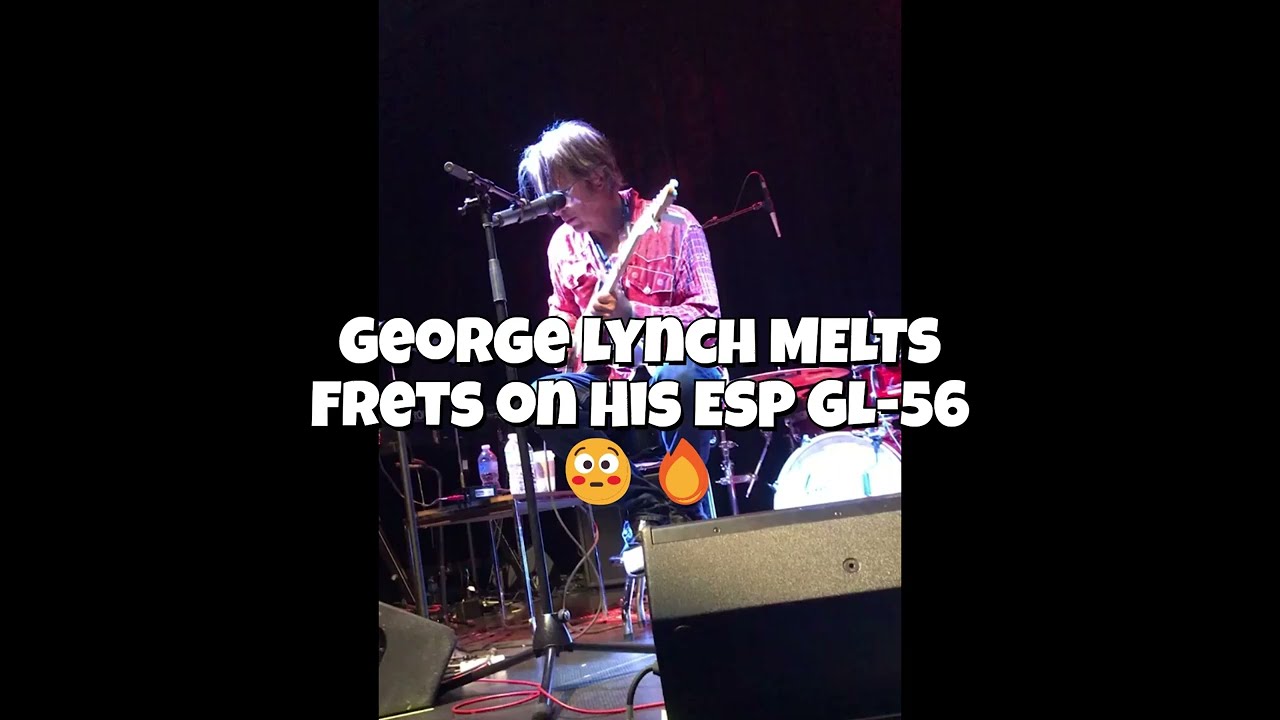 George Lynch MELTS Frets on His ESP GL-56 😳🔥#georgelynch