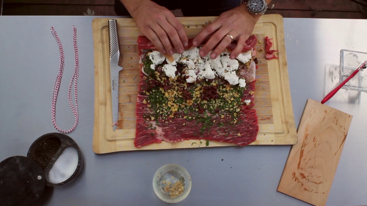 Grilled Stuffed Flank Steak