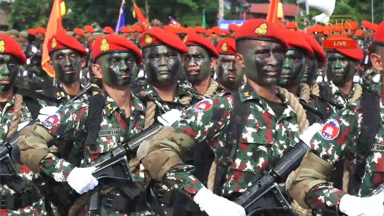 Cambodia Celebrate 28th Birthdays of Special Forces Command Ft. Army under presence of PM Hun Maneth