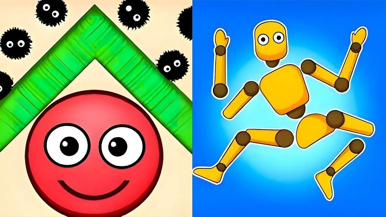 Hide Ball vs Ragdoll Break All Levels SpeedRun Gameplay Android iOS