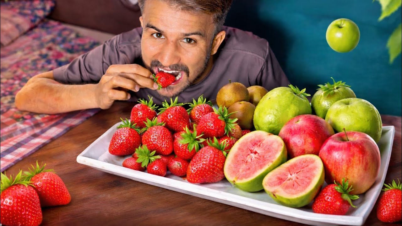 Ultimate Fruit Eating ASMR 🍓 Apple & Guava Mukbang | JERRYASMR
