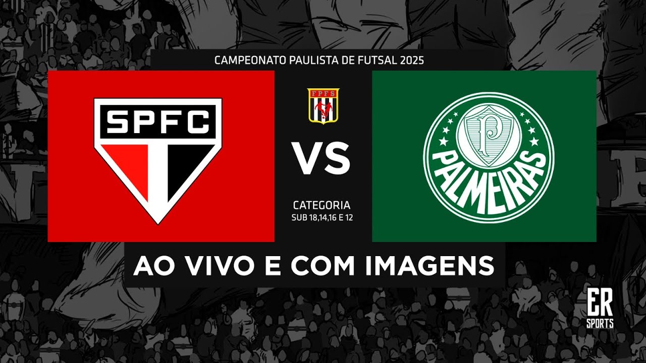 São Paulo x Palmeiras - SUB 18 | 14/06/2025 | AO VIVO | Campeonato Paulista A1