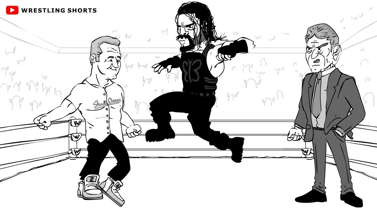 WWE Super Showdown 2019 Parody Cartoon: Roman Reigns vs Shane McMahon