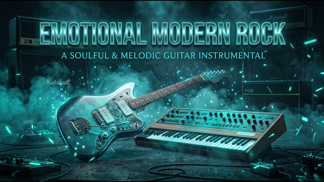 Emotional Guitar Instrumental | Modern Melodic Rock & Ambient Synth