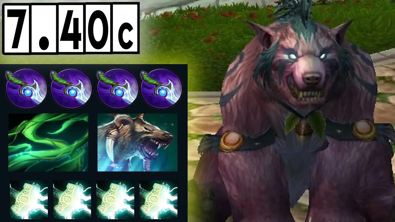 Lone Druid - Mid Lane VS. Sniper! [Full Match Gameplay Dota 2] 7.40c